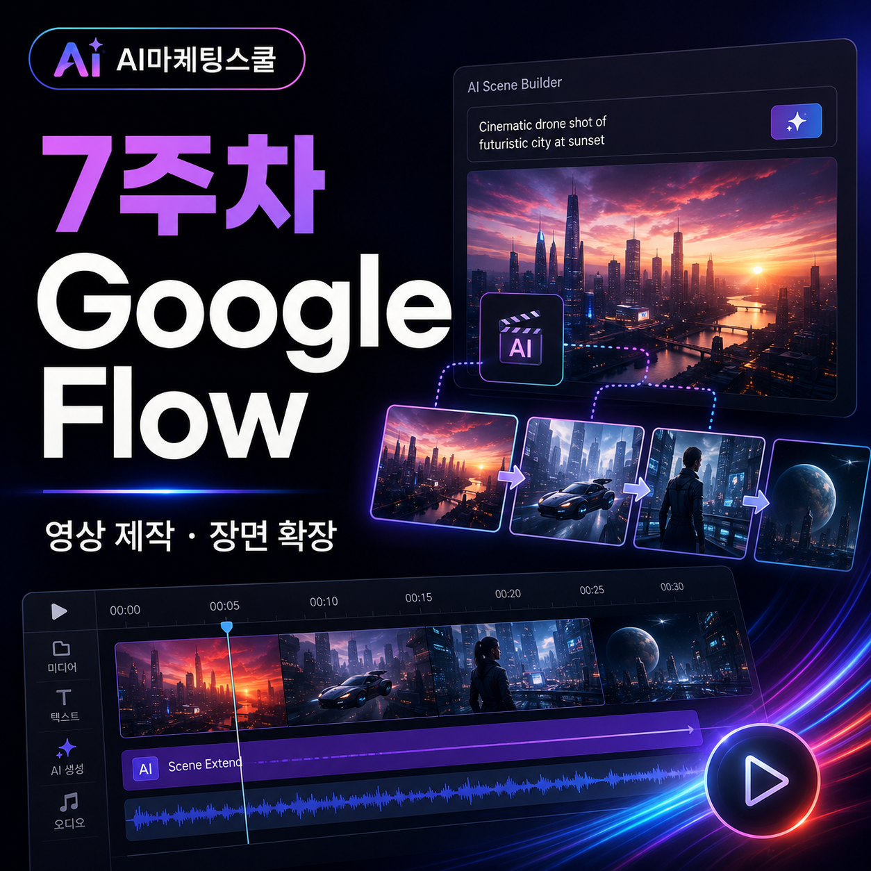 AI마케팅스쿨 7주차 Google Flow 커리큘럼 썸네일